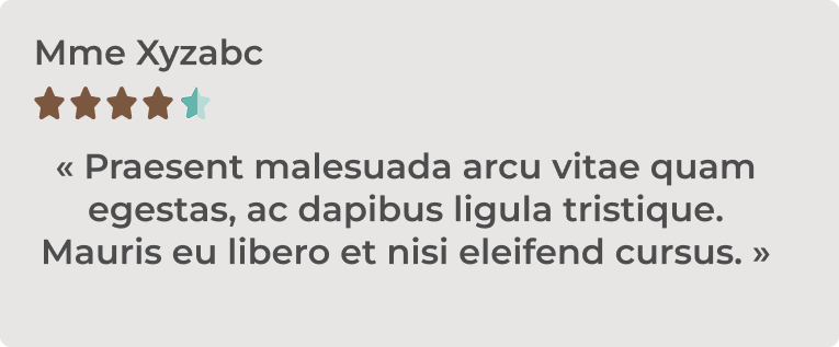 Avis client 1